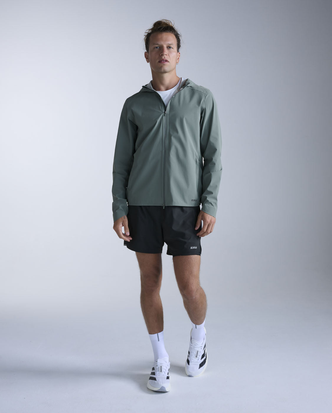 2XU Mens Ignition Shield Waterproof Jacket - Olive Leaf/Black Reflective