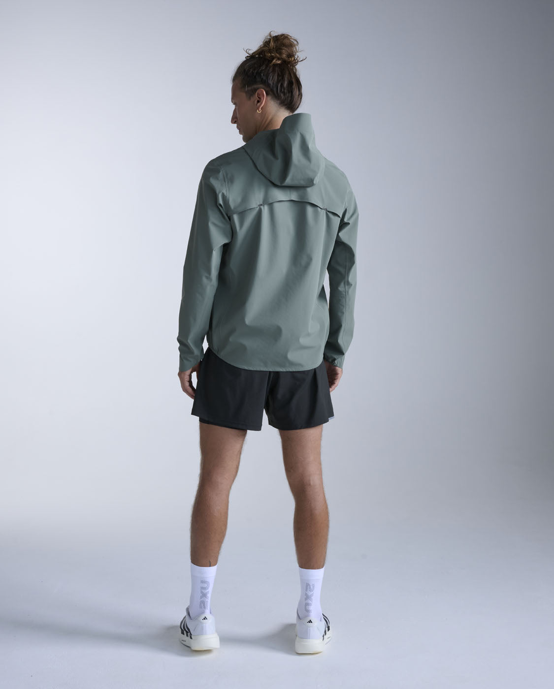 2XU Mens Ignition Shield Waterproof Jacket - Olive Leaf/Black Reflective