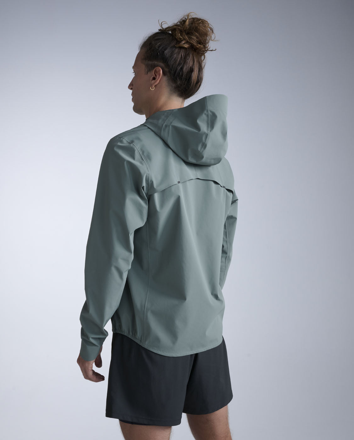2XU Mens Ignition Shield Waterproof Jacket - Olive Leaf/Black Reflective