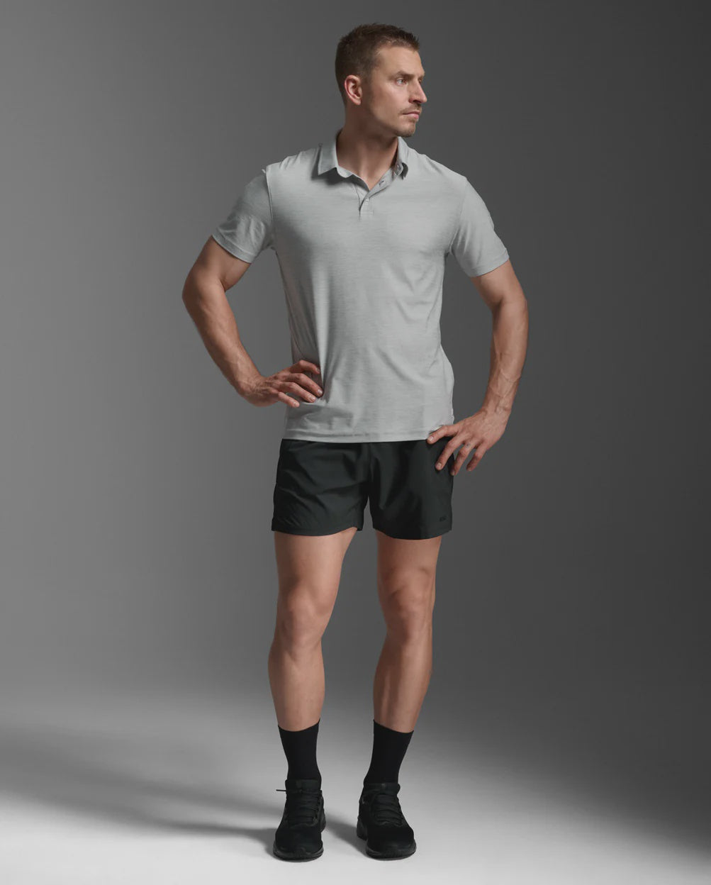 2XU Mens Signature Polo - Harbor Mist