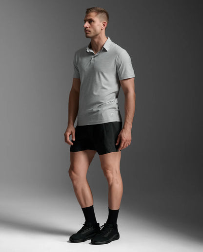 2XU Mens Signature Polo - Harbor Mist