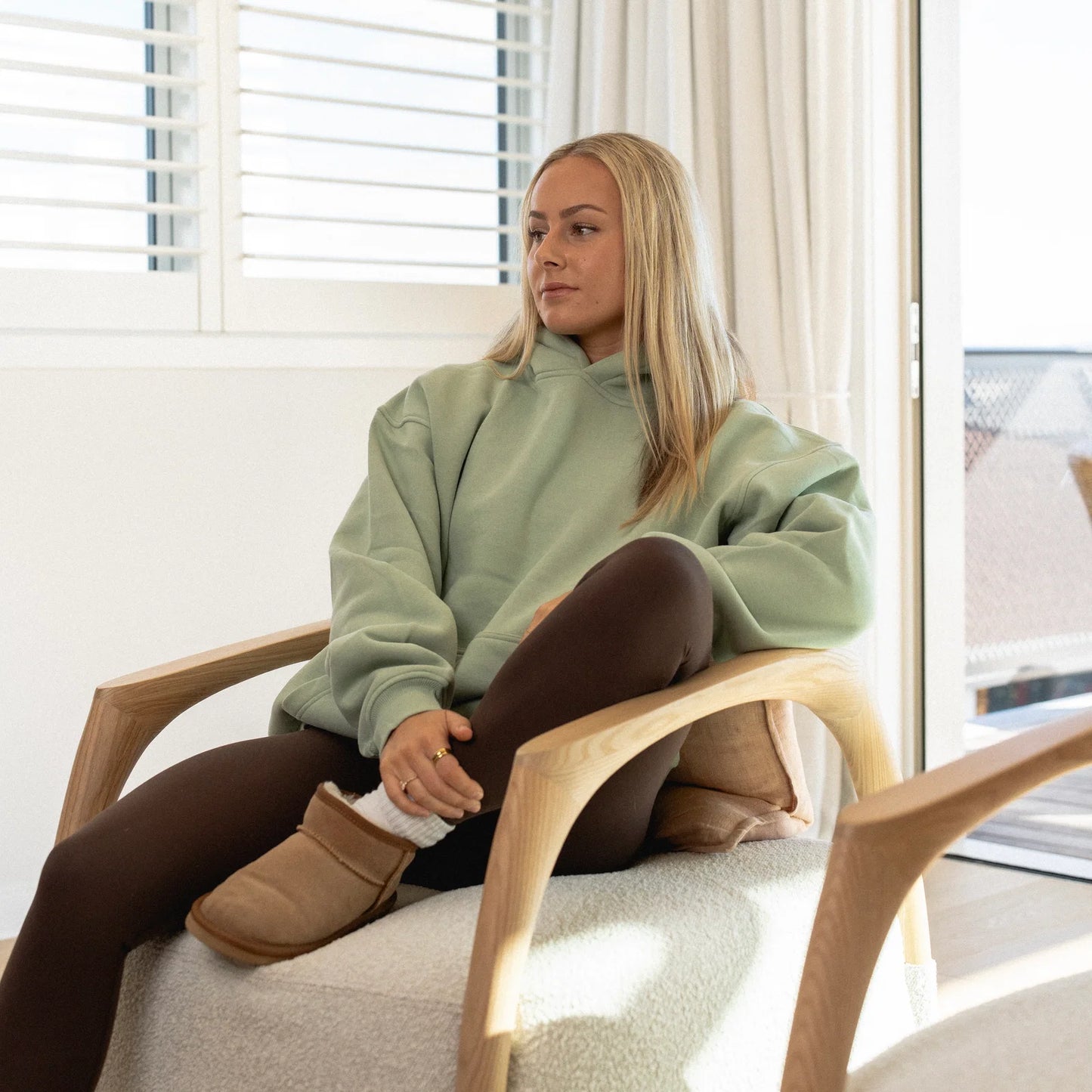 Arby & Opal Signature Full Length Hoodie - Matcha