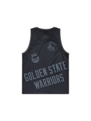 NBA Essentials Golden State Warriors Wallace Youth Mesh Tank Wars - Black