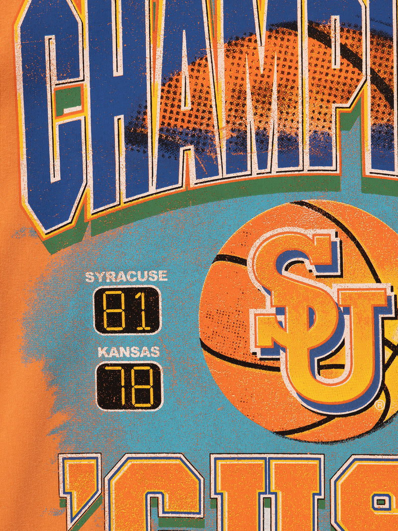 NCAA Mens Syracuse University Tournament Champs Tee - Vintage Orange