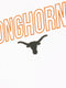 NCAA Mens Texas Longhorns Retro Script Crew - White