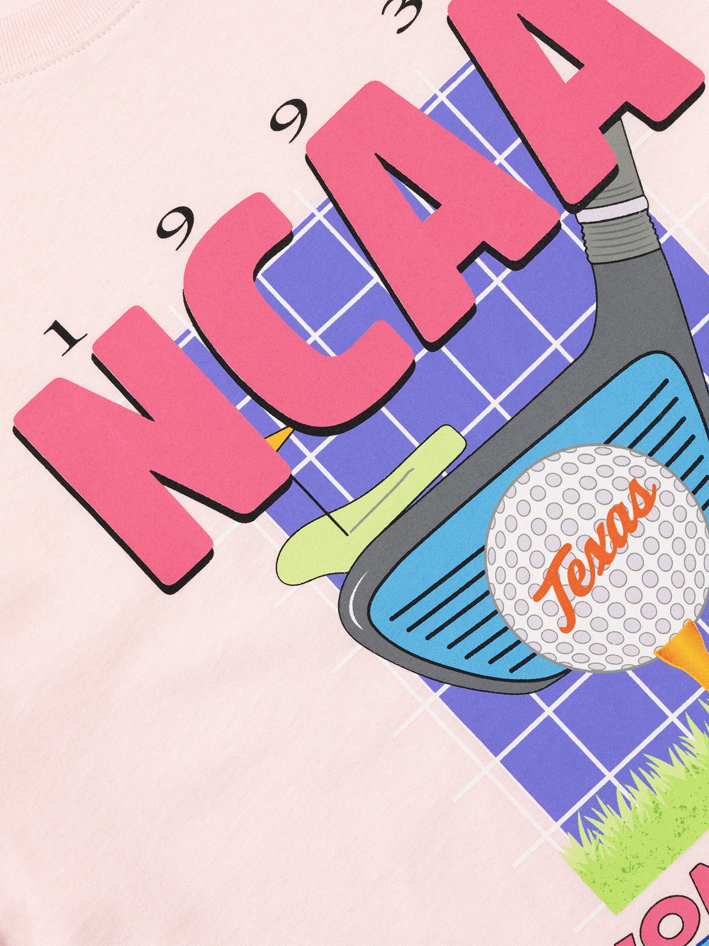 NCAA Texas University Golf Championship Tee - Baby Pink