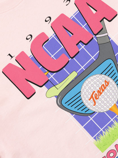 NCAA Texas University Golf Championship Tee - Baby Pink