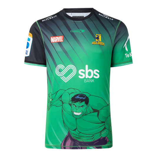 Classics Highlanders Adults Marvel Hulk Warm Up Tee