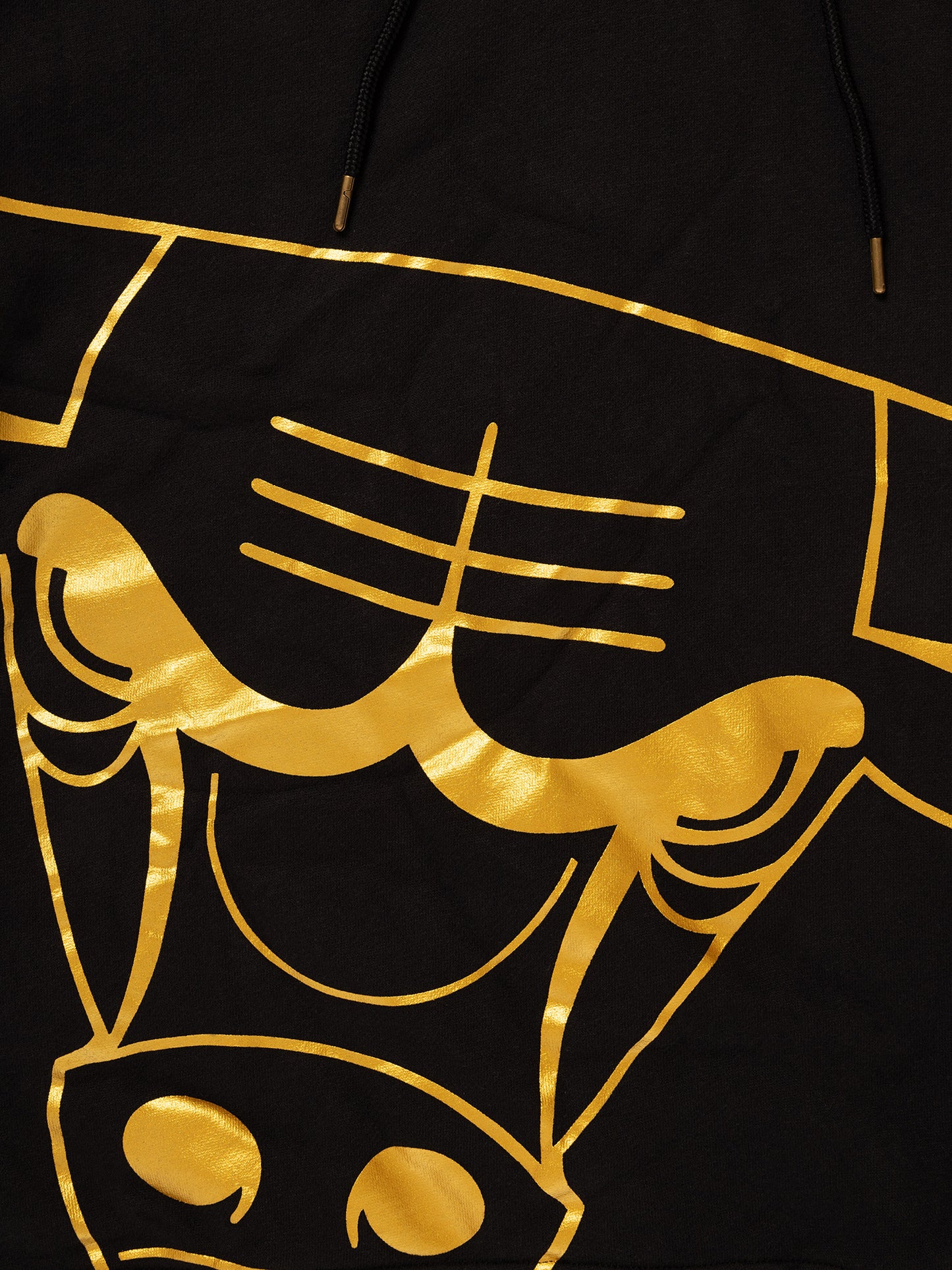 NBA Essentials Mens Chicago Bulls Abbostford Fleece Hoody - Black/Gold