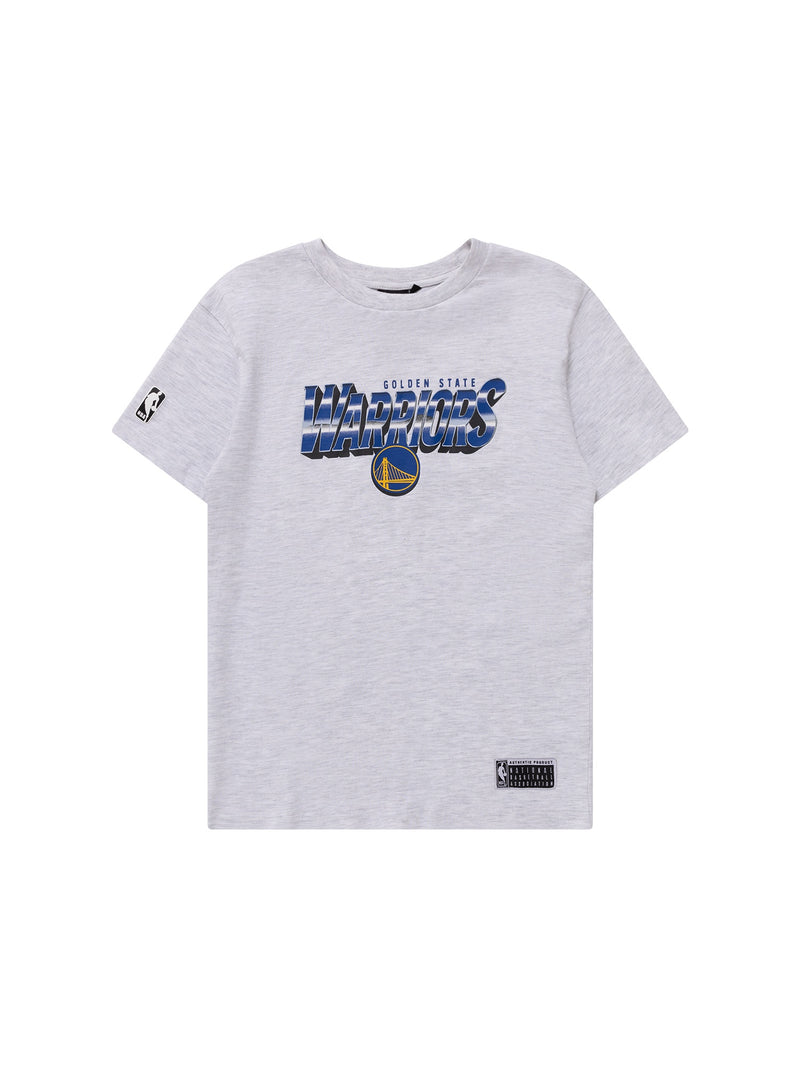 NBA Essentials Youth Golden State Warriors Vintage Tee - Ash Heather