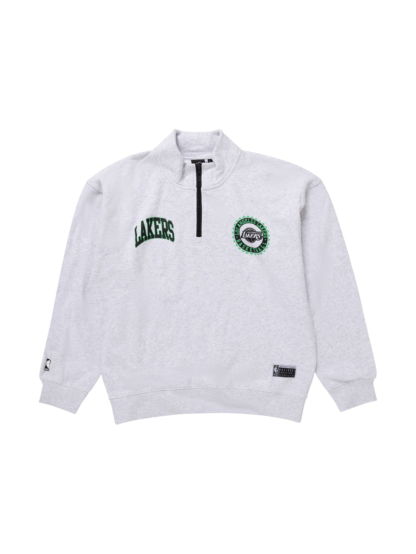NBA Essentials LA Lakers Akron Fleece Crew - Silver Marle