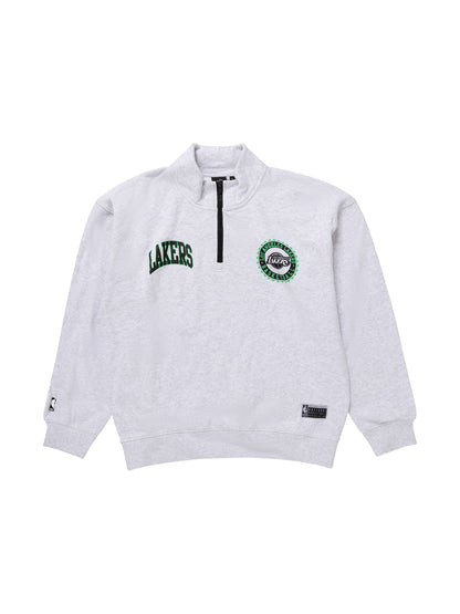 NBA Essentials LA Lakers Akron Fleece Crew - Silver Marle