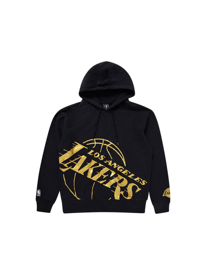 NBA Essentials Mens LA Lakers Abbotsford Fleece Hoody - Black/Gold