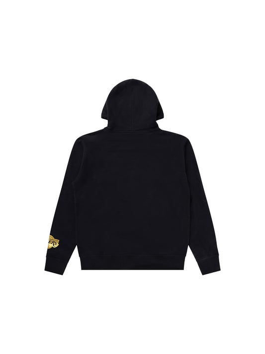 NBA Essentials Mens LA Lakers Abbotsford Fleece Hoody - Black/Gold