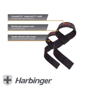 Harbinger Padded Cotton Lifting Straps