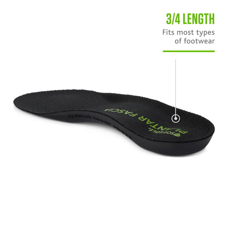 Sof Sole Plantar Faciitis 3/4 Insole