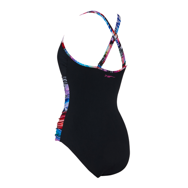 Zoggs Womens Multiway One Piece - Prism Geo