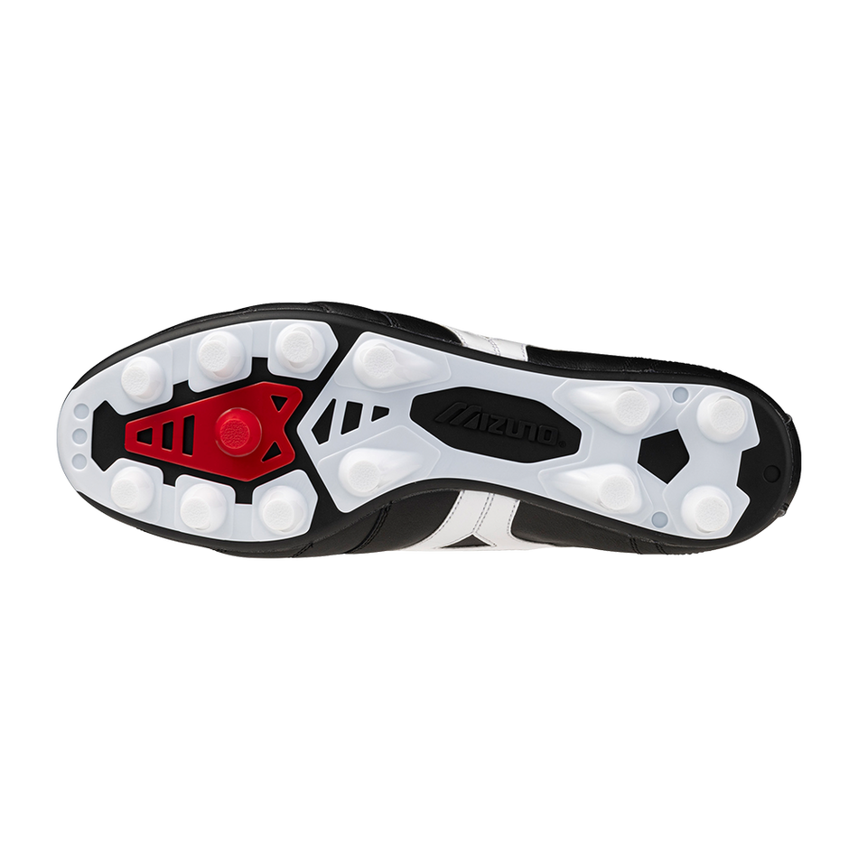 Mizuno Morelia II Elite FG Boots - Black/White/Chinese Red