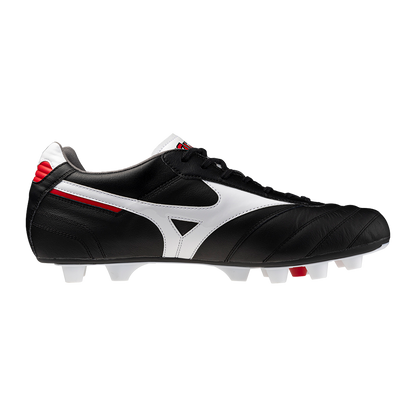 Mizuno Morelia II Elite FG Boots - Black/White/Chinese Red