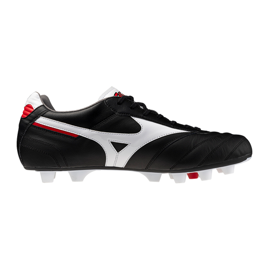 Mizuno Morelia II Elite FG Boots - Black/White/Chinese Red