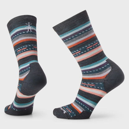 Smartwool Unisex Margarita Crew Socks - Charcoal