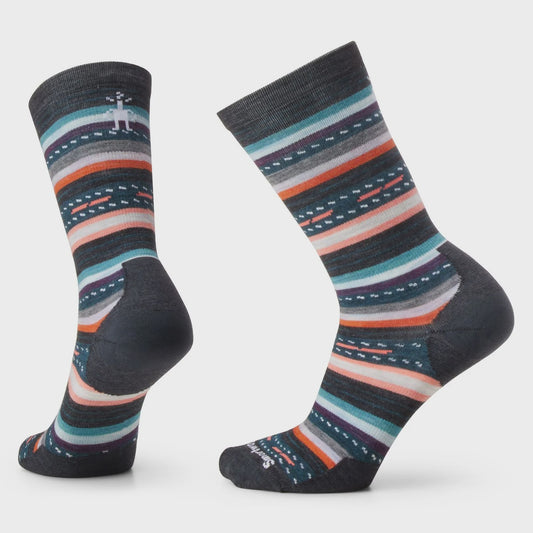 Smartwool Unisex Margarita Crew Socks - Charcoal