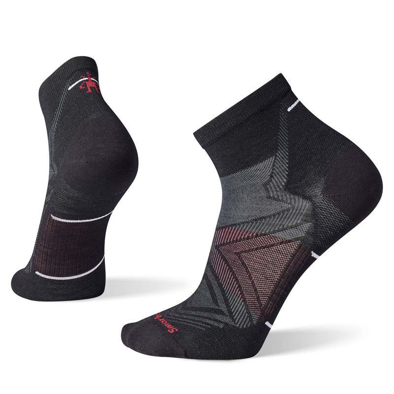 Smartwool Mens Run Zero Cushion Ankle Sock - Black