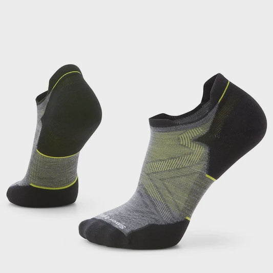 Smartwool Mens Run Targeted Cushion Low Ankle Socks- Medium Grey