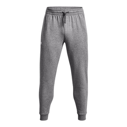Under Armour Mens Rival Fleece Jogger - Castlerock Light Heather/White