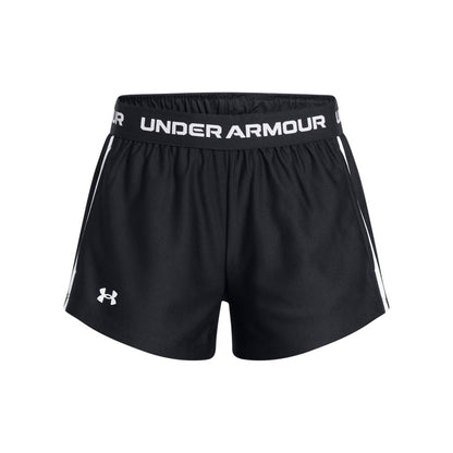 Under Armour Girls Tech Play Up Shorts - Black/Black