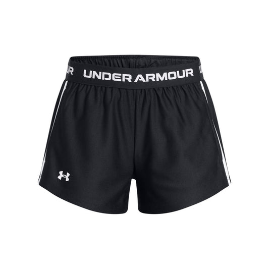 Under Armour Girls Tech Play Up Shorts - Black/Black