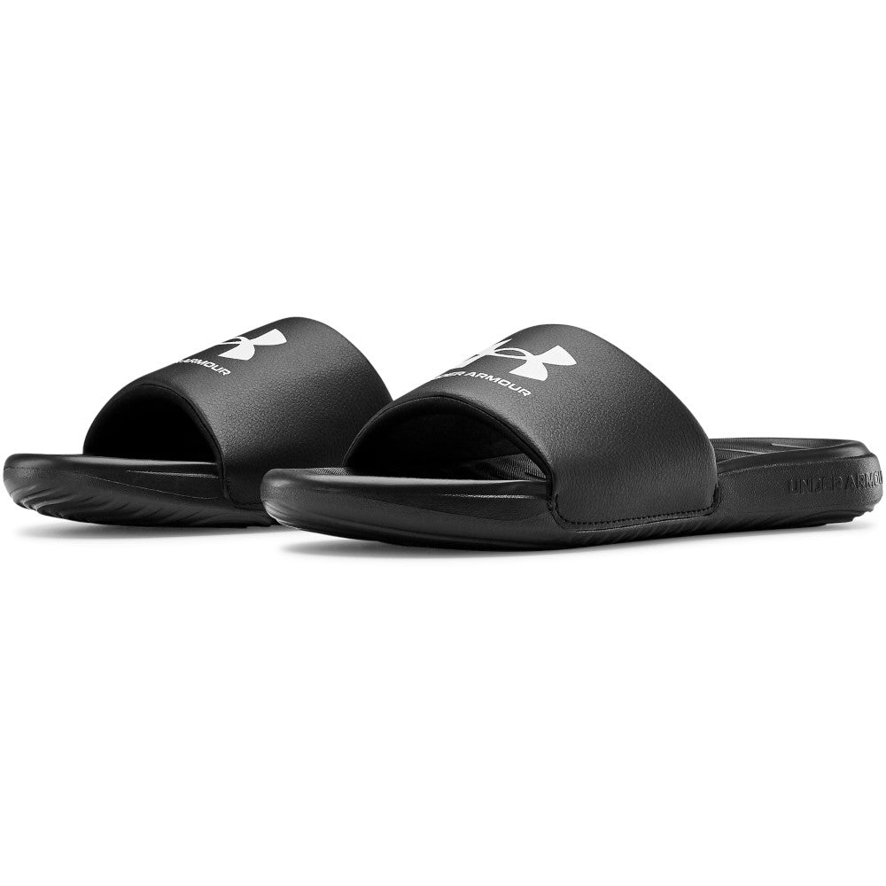 Under Armour Mens Ansa Fix Slide - Black/Black/White
