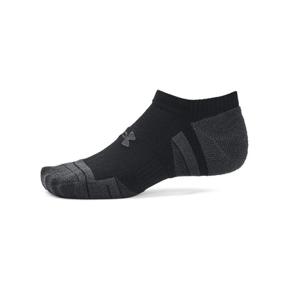 Under Armour Unisex Performance Tech Socks 3pk No Show - Black