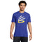 Under Armour Mens Curry Logo Trend Tee-Royal