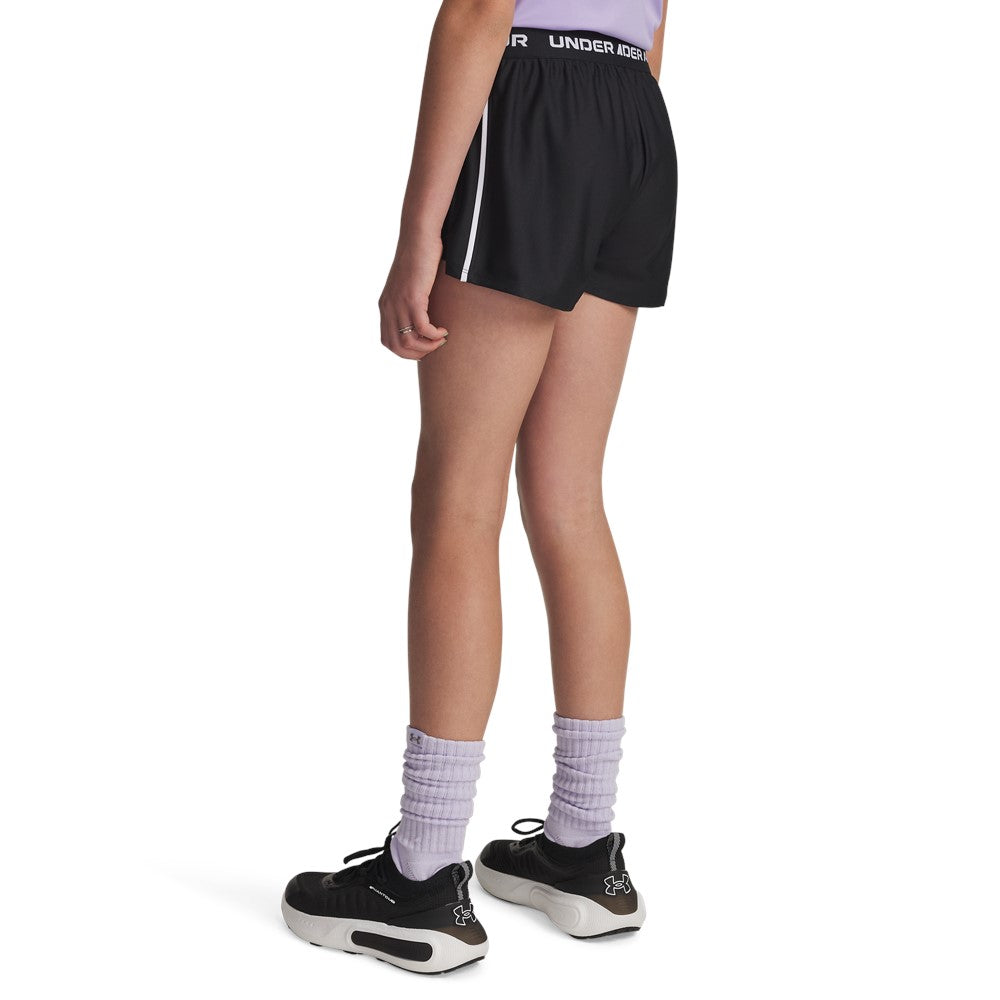 Under Armour Girls Tech Play Up Shorts - Black/Black