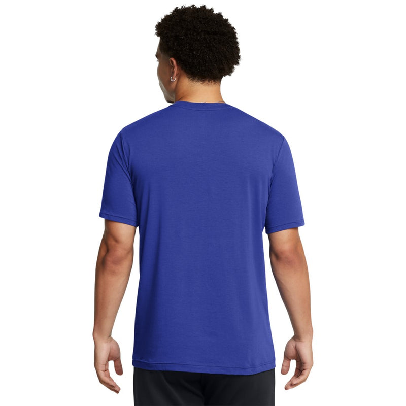 Under Armour Mens Curry Logo Trend Tee-Royal