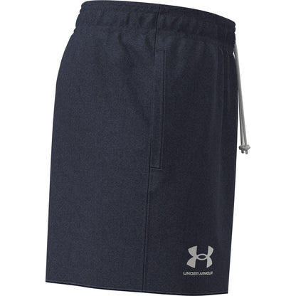 Under Armour Mens Rival Terry 6in Short - Black/Onyx White