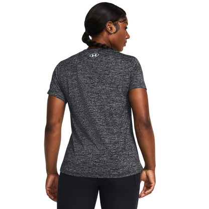 Under Armour Womens Tech SSV Twist Tee - Black/White