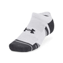 Under Armour Unisex Performance Tech Socks 3pk No Show - Mod Gray/White/Jet Gray