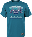 NBA Essentials Mens Newark Charlotte Hornets Vintage Tee - Rapid Teal