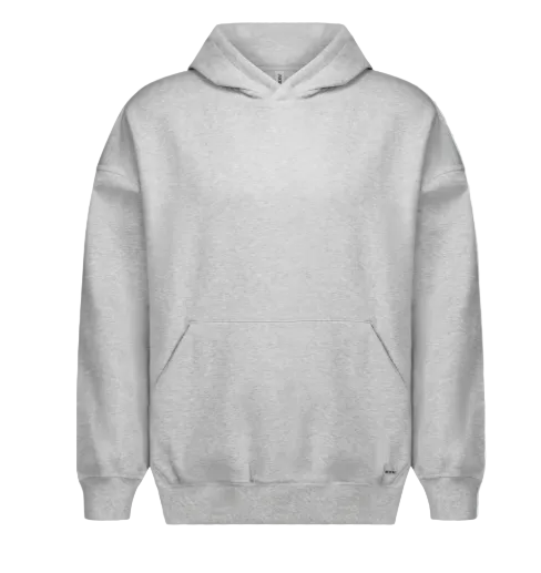 2XU Unisex EZ Oversized Organic Cotton Hoodie -  Grey Marle