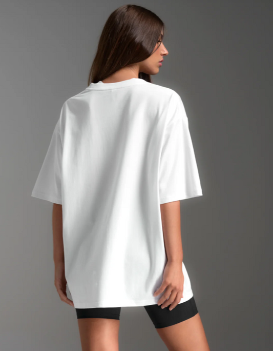 2XU Unisex EZ Oversized Organic Cotton Tee - White