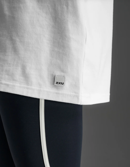 2XU Unisex EZ Oversized Organic Cotton Tee - White