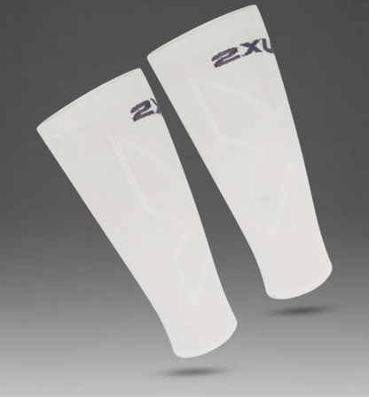 2XU X Compression Calf Sleeves - White/White