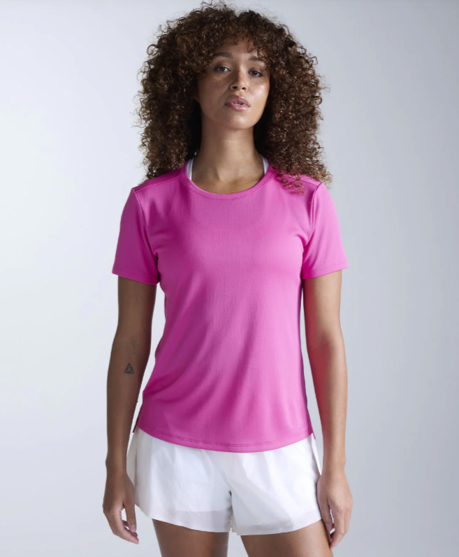 2XU Womens Aero Tee - Rose Violet/Rose Reflective