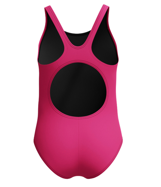 Speedo Girls Placement Muscleback - Pink/Blue