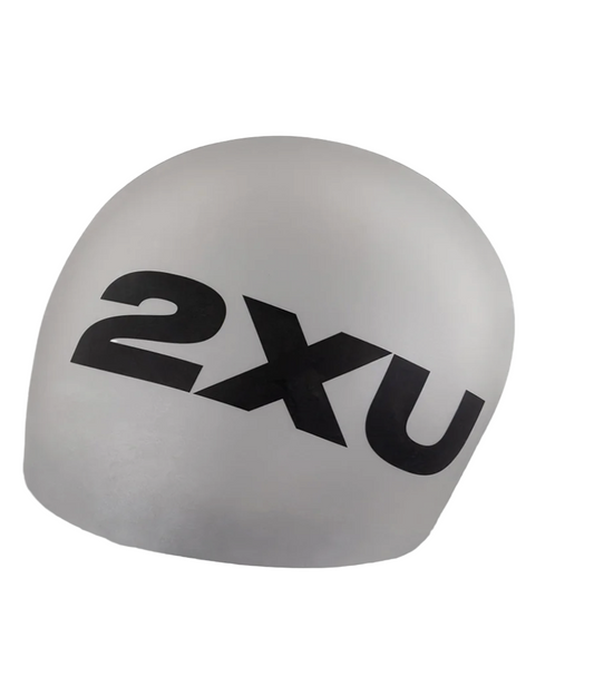 2XU Silicone Swim Cap - Silver