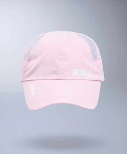 2XU Unisex Run Cap - Pink Frost/White