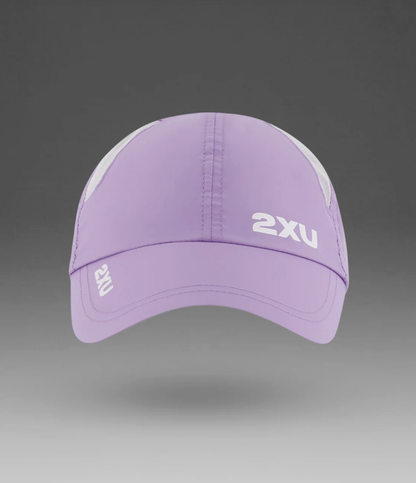 2XU Unisex Run Cap - Lavender/White