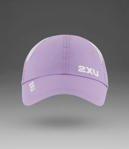 2XU Unisex Run Cap - Lavender/White